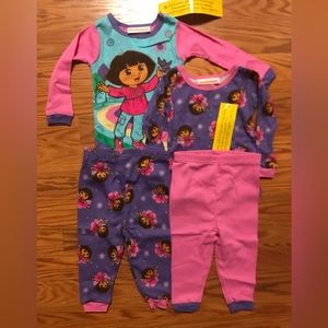 SpongeBob SquarePants 4 Piece Long Pajama Set 12 months NWT